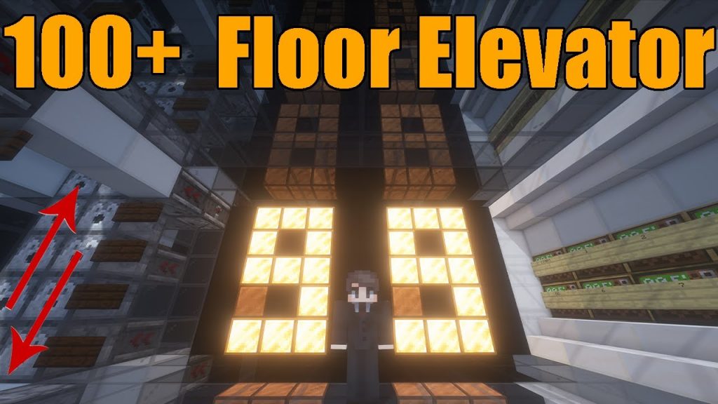 Realistic Elevator with Display and Numpad in minecraft