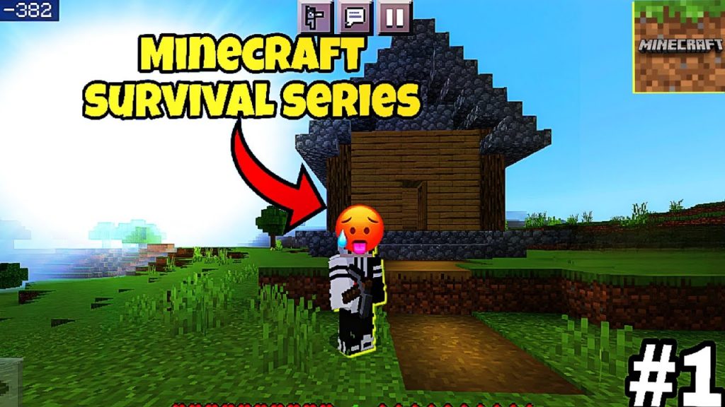 how I surviv 1st day in mincraft ll mincraft new survival series