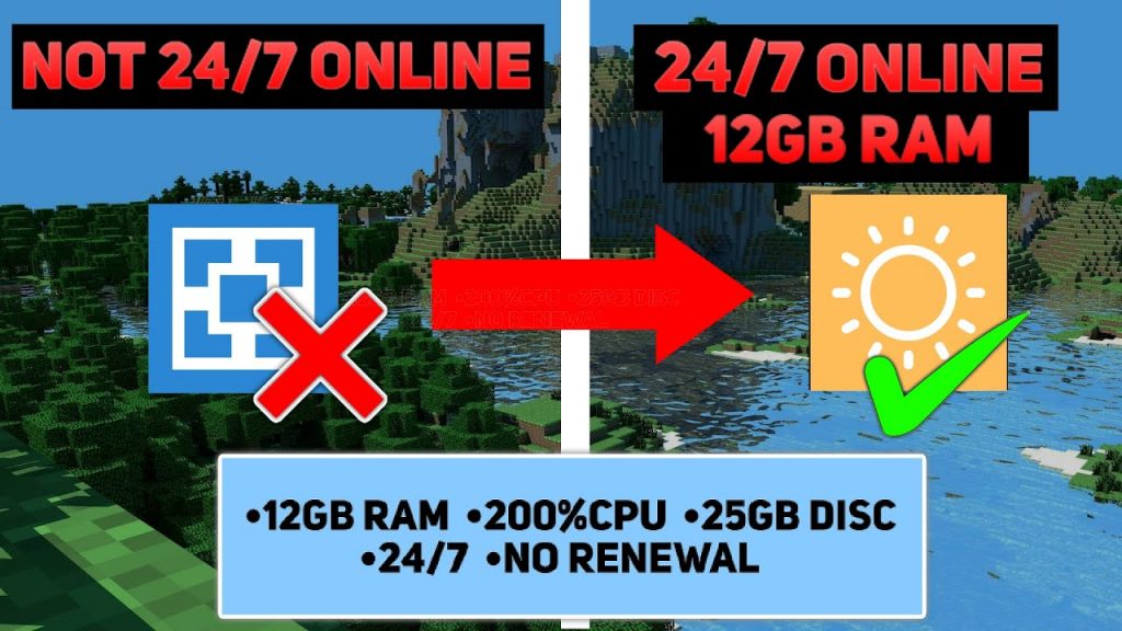 How To Make Free 24/7 Minecraft Server Hosting | 12GB Ram | JAVA+PE #minecrafthosting #freehosting