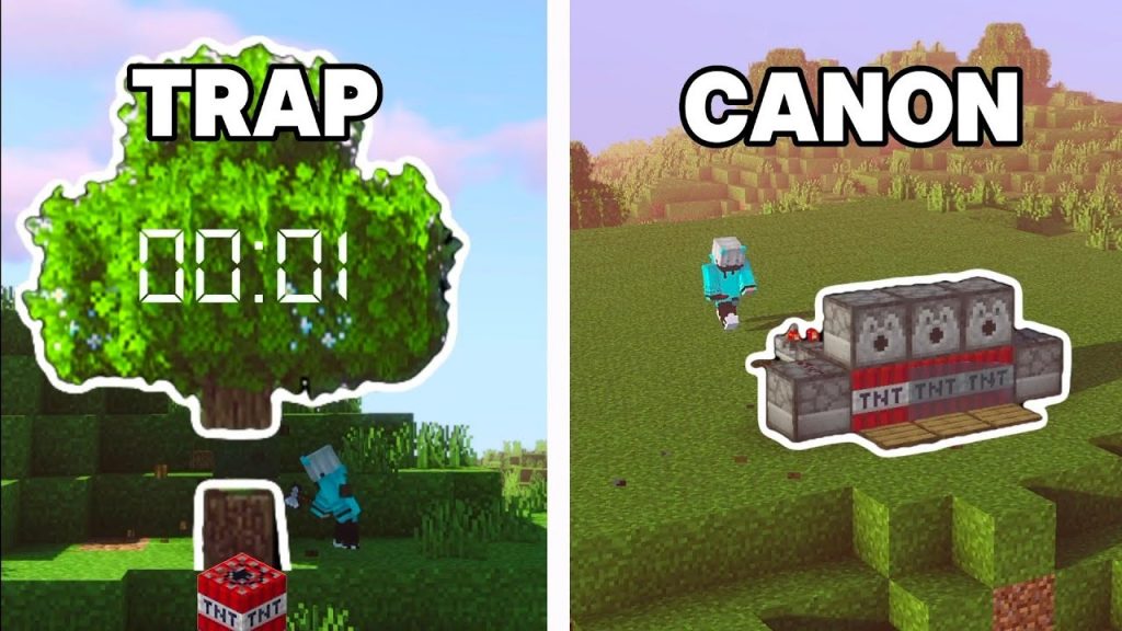 4+ Redstone Builds & Troll Traps In Minecraft!