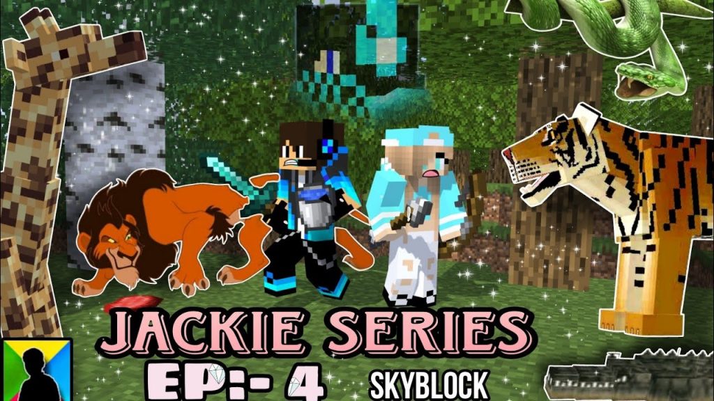 Animal Attack in Minecraft Skyblock | Jackie #4 | Mr Bulbhead