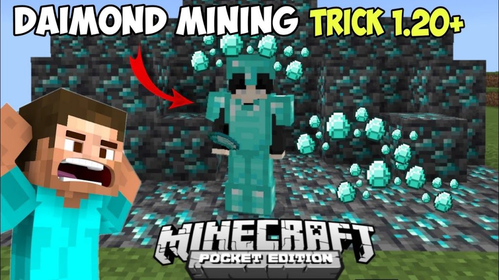 Best trick to get unlimited diamond in minecraft pe 1.20+ | minecraft diamonds trick