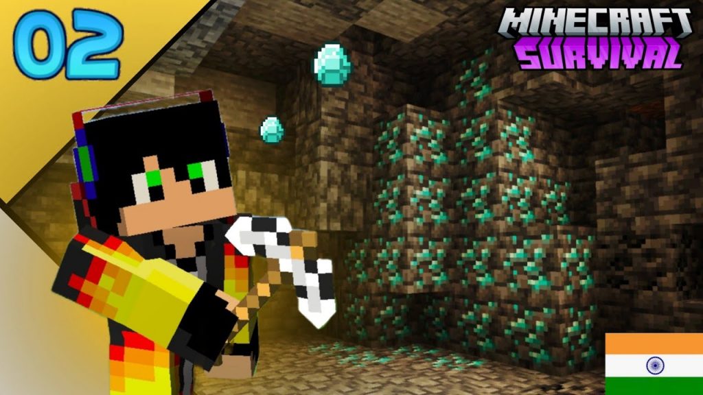 CAN I FIND DIAMOND IN SECRET CAVE MINECRAFT SURVIVAL EP2