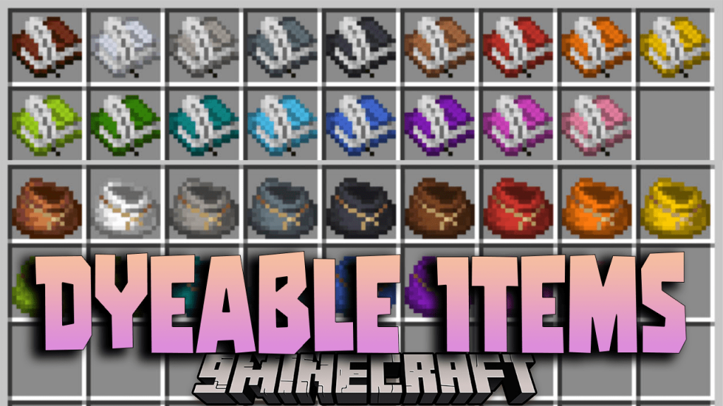 Dyeable Items Data Pack (1.20.5, 1.19.4) Experience The Joy
