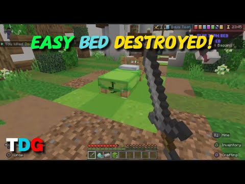 Easy Bed Destruction!Minecraft Bedwars episode 1.
