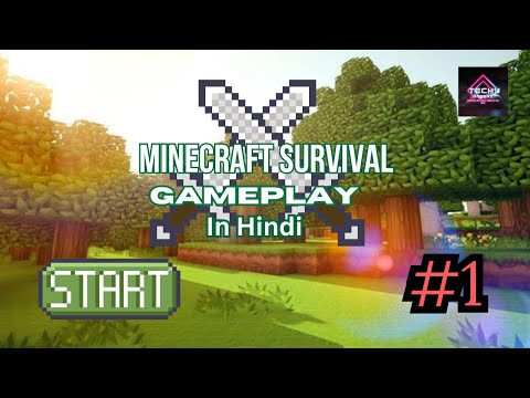 Embarking on Our Minecraft Survival Adventure! In Hindi | Episode 1 ||#minecraft #survival #gameplay