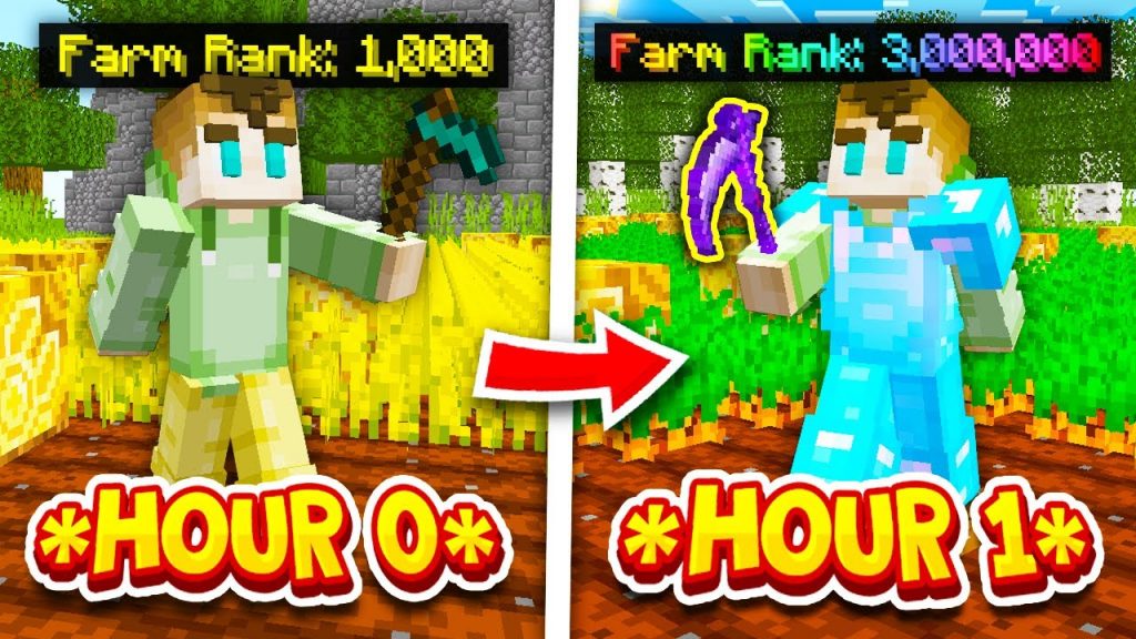 FROM FARM RANK 0 TO 3,000,000 IN ONLY 1 HOUR! (INSANE!) | Minecraft Universes | OPLegends