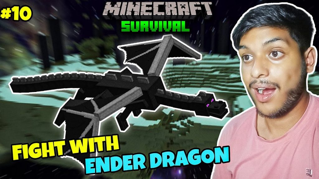 Finally Killing The Ender Dragon in Survival || Minecraft Survival EP #10
