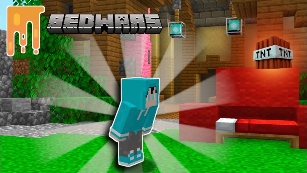 First time playing Minecraft bedwars in nether games gameplay in hindi