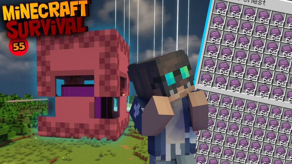 How I Built the Largest Shulker in Minecraft Survival..ep-55