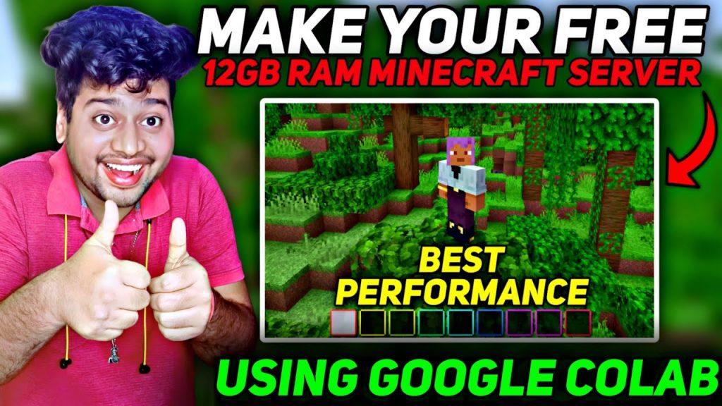 How To Create Free 12GB Ram Minecraft Server Using Google Colab