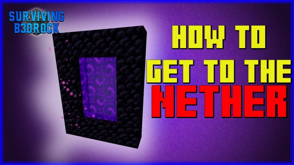 How to get to the NETHER in Minecraft! Surviving Bedrock, A Complete Survival Guide #minecraft