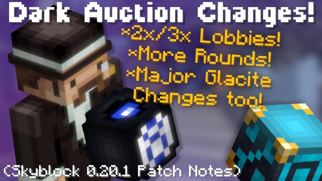 Huge Dark Auction Changes! 2x/3x Lobbies! Glacite Tunnels Changes + More! (Hypixel Skyblock News)