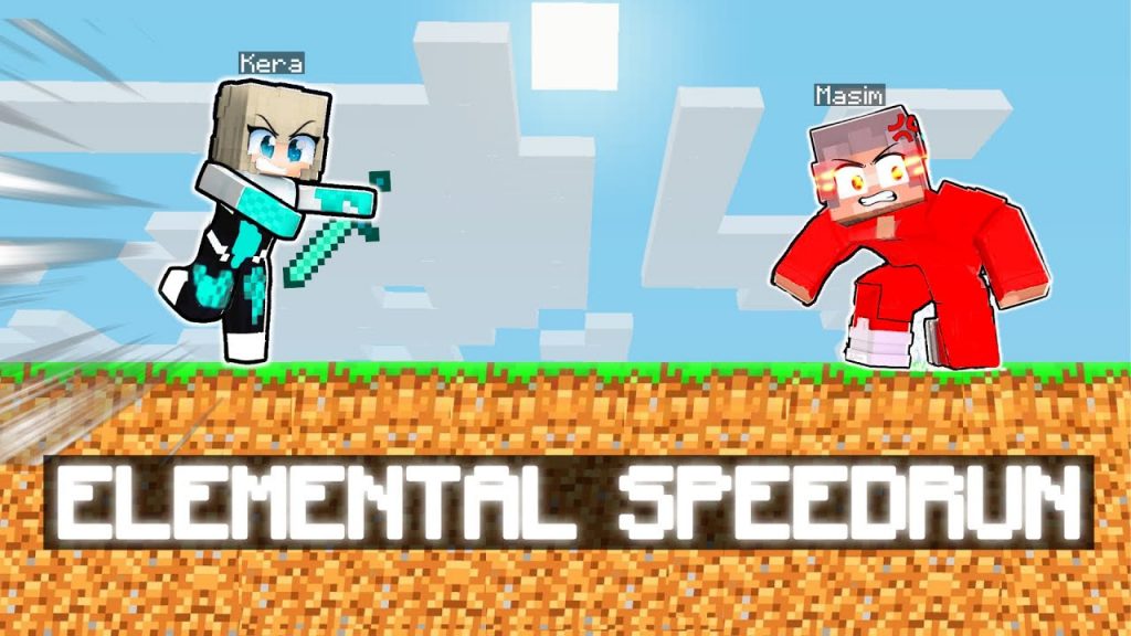 Hunters vs ELEMENTAL HACKER Speedrunner in Minecraft!