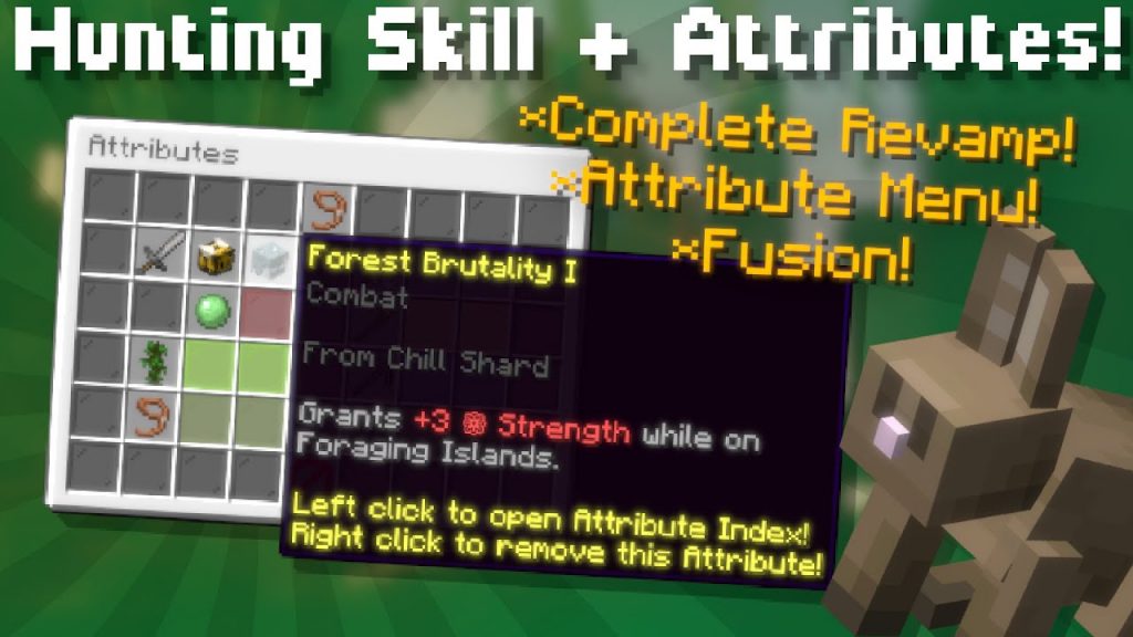 Hunting Skill Info! Attribute Revamp! Foraging Update News! (Hypixel Skyblock News)