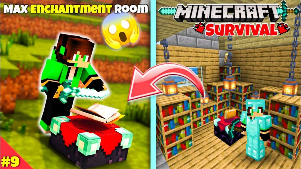 I Build Ultimate Enchantment Room | Minecraft Survival SeriesEpisode 9 #minecraftpe
