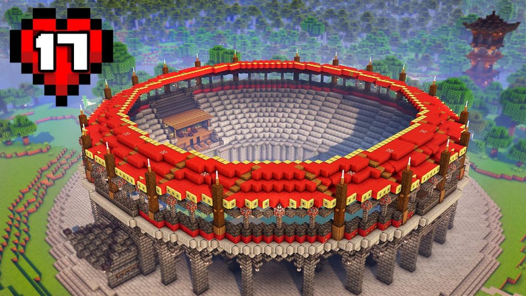 I Built A Fantasy Arena In Minecraft Hardcore