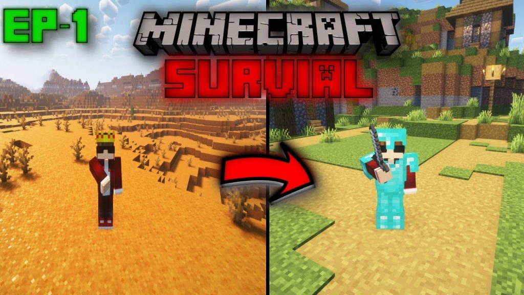 I MADE MY JOURNY EASIER BY THIS! ||  Minecraft Survival Series #1