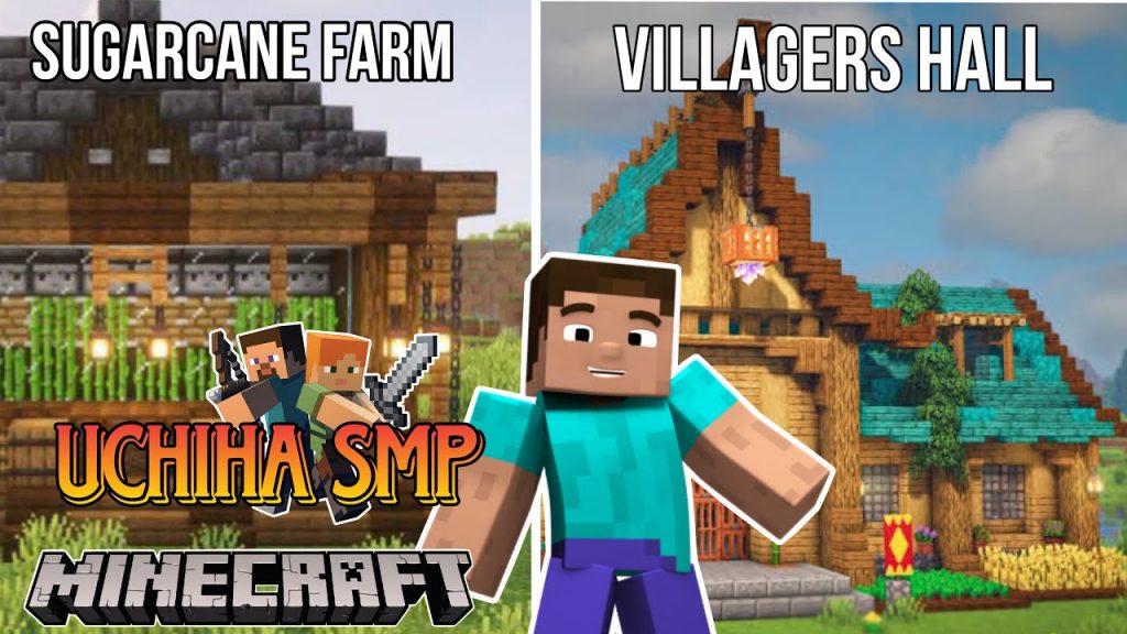 I MADE MY Own Sugarcane farm and Villager Trading Hall || MINECRAFT Survival SMP EP-1