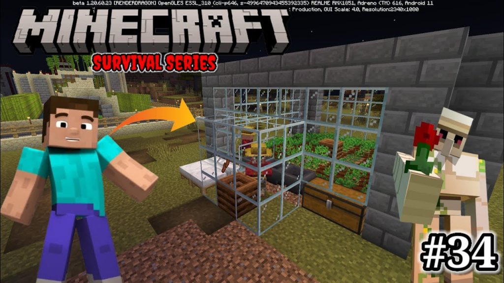 I Made Automatic Food Fram // Minecraft PE Survival Gameplay Ep-34