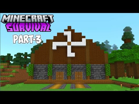 I made a Farm house in Minecraft Pe survival part-3