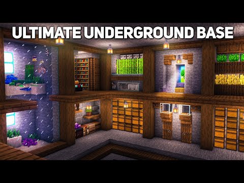 I made ultimate underground base in Minecraft server.