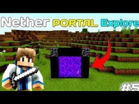 I'm Going on Neither // Neither Portal // Minecraft PE Survival series gameplay Ep-5 // #minecraft