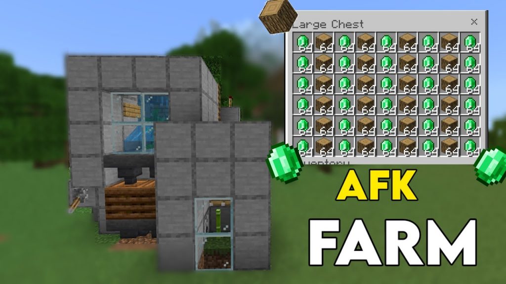 INFINITE Emerald & Wood Farm Tutorial in Minecraft Bedrock 1.20! (MCPE/Xbox/PS4/Nintendo Switch)