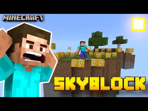 MINECRAFT BUT THE SKYBLOCK WITH LUCKY BLOCK