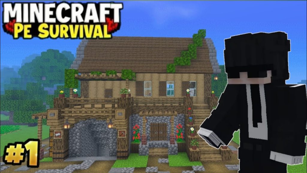 MINECRAFT PE 🔥 Survival Series Ep 1 in Hindi 1.20 | Made Op Survival Base & IRON Armour🤩 #minecraft