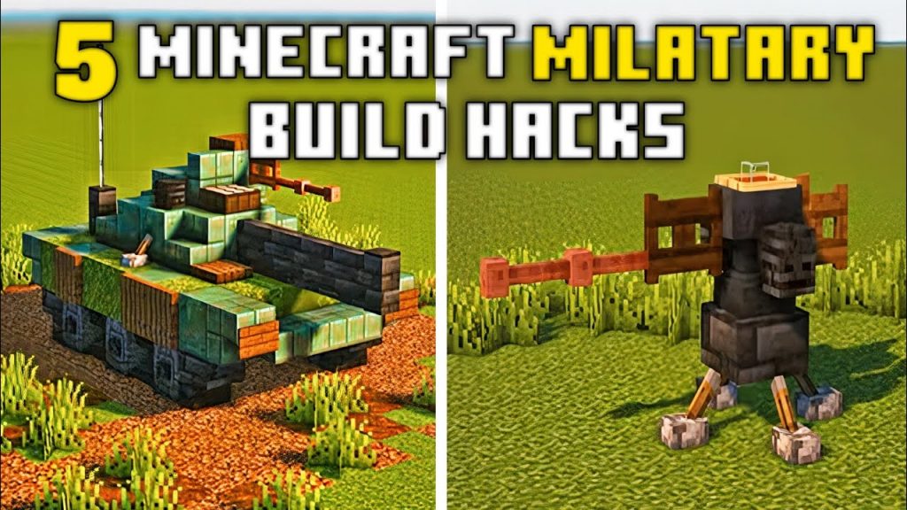 Minecraft: 5+ BEST Military Build Hacks & Ideas! #video