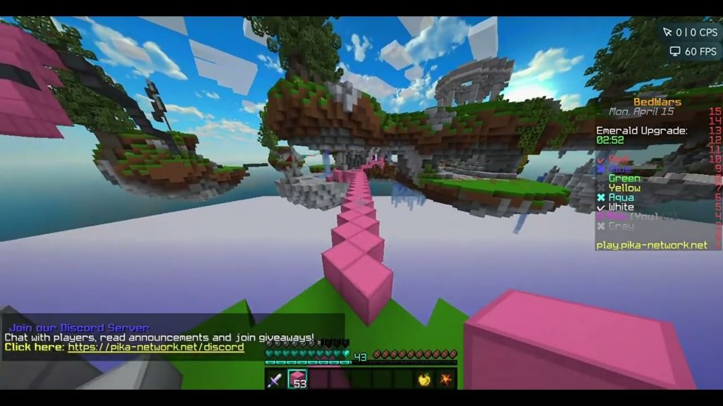 Minecraft Bedwars | Pika Network | Keyboard and Mouse |