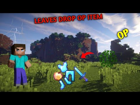 Minecraft But Leaves Drop Op Items Jungle Land Only World Survived in Minecraft hardcore (Hindi)