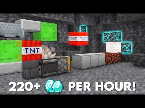 Minecraft Easy TNT Tunnel Bore - Make Tunnels Without Mining!