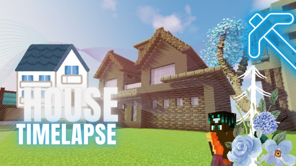 Minecraft House Build Timelapse #2 - Modern Home w/ a Garage - Simple Suburban Speed Building - EASY