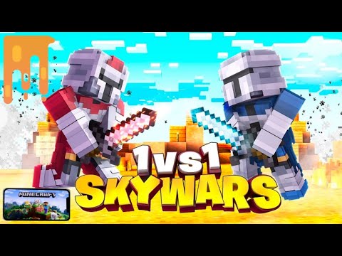 Minecraft Skyware 1v1 in nether games play.nethergames.org @Mr.a_rmc