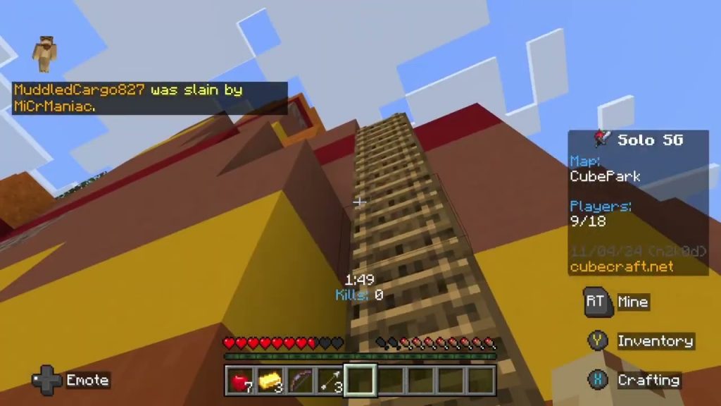 Minecraft Survival Games on Cube Craft I Failed Terribly!! #minecraft #gamimg