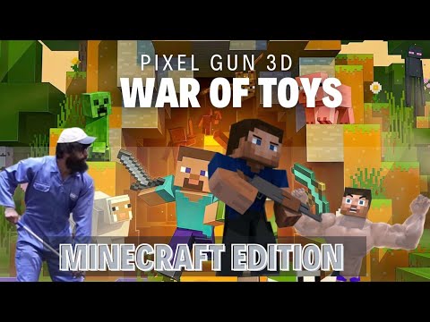 Minecraft -Survival mod, War Of Toys Pixel Gun 3d || #pg3d #minecraft #roblox
