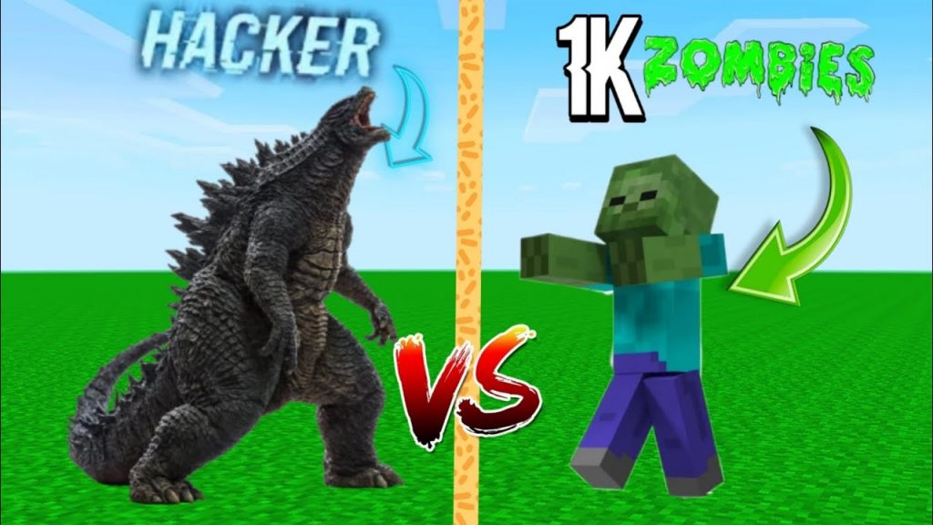 Minecraft hacker warden vs 1000 zombie pro battle