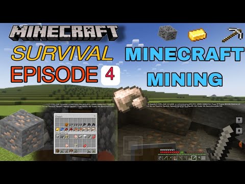 Minecraft me best Mining || Minecraft survival Series Episode 4 #minecraft