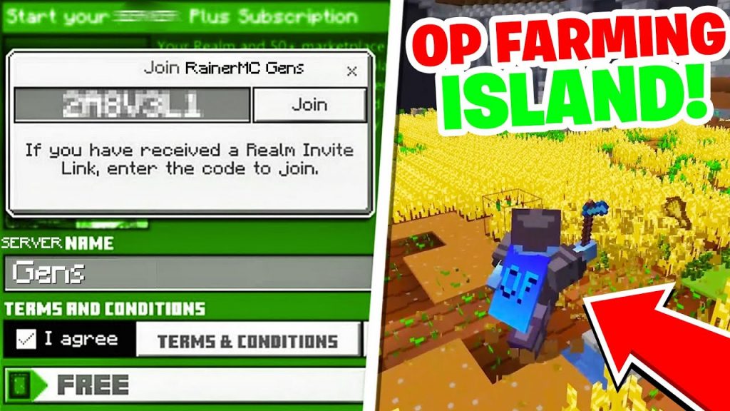 *OP* FARMING ISLAND! | 1.20+ New Big Server (BEDROCK/JAVA) Minecraft Gens Skyblock #5