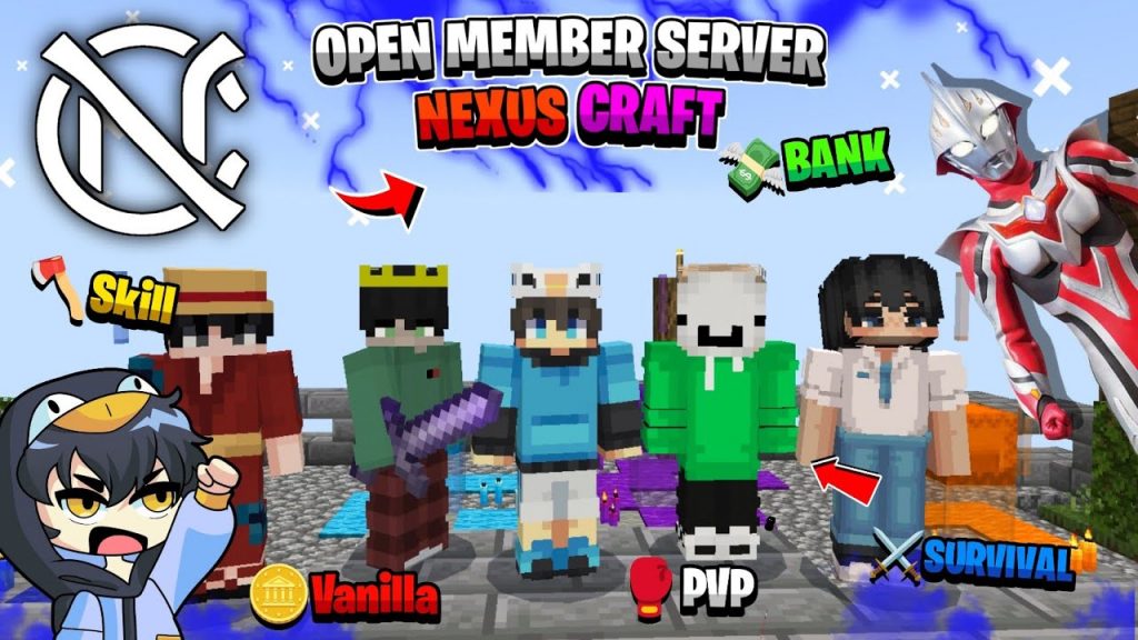 Open Member Server Minecraft PE Official Versi 1.20.71 Nexus Mc Lobby baru on 24 Jam