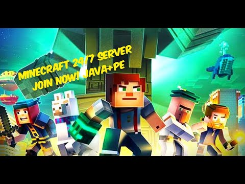 PLAYING 24/7 MINECRAFT SERVER FOR FIRST TIME! FOR JAVA AND PE