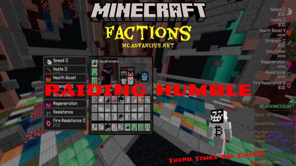 RAIDING HUMBLE FOR THE SECOND TIME (MINECRAFT FACTIONS)