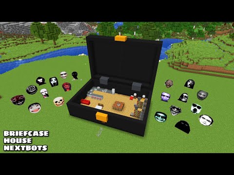 SURVIVAL BRIEFCASE HOUSE WITH 100 NEXTBOTS in Minecraft - Gameplay - Coffin Meme