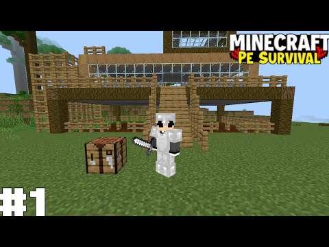 So I Started A Minecraft Survival Series #1 | Minecraft PE