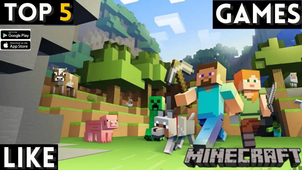 TOP 5 GAMES LIKE MINECRAFT | GAMES LIKE MINECRAFT FOR ANDROID