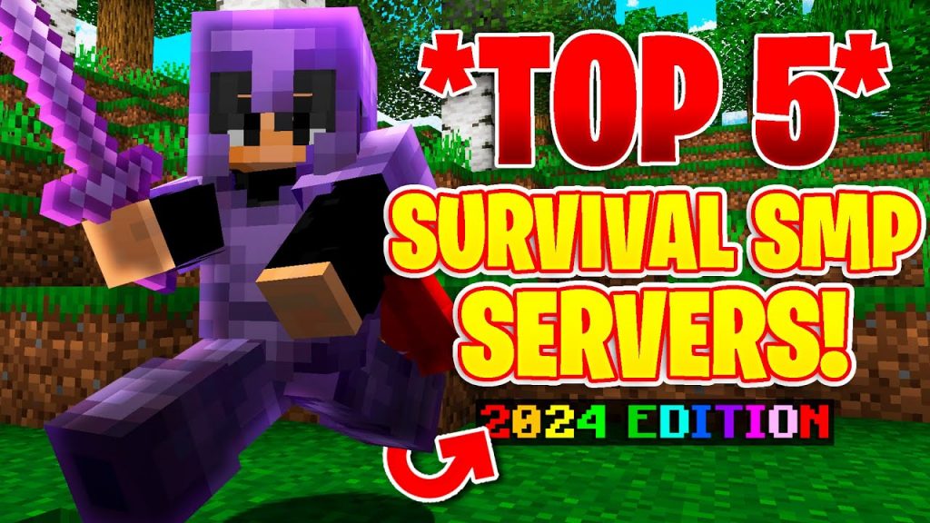 TOP 5 *NEW* SURVIVAL SMP SERVERS IN 2024! | BEST Minecraft Survival Servers In 2024! | Java & MCPE
