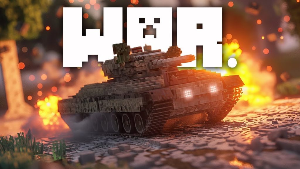 This is what War Looks Like in Minecraft.