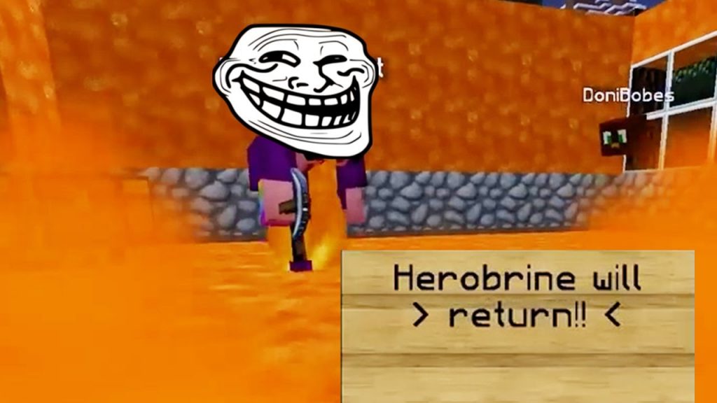 This proves that Herborine exists on my Minecraft server...